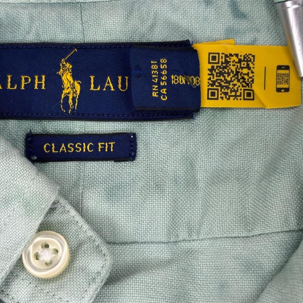 Polo Ralph Lauren Mens 2XB 100% Cotton Tie Dye Oxford Plaid Shirt with Pony - Picture 8 of 10
